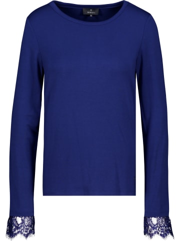 monari Langarmshirt mit Spitze in Classic Navy