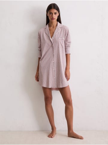 Marc O'Polo Sleepshirt Blend & Pair Cotton in dark mauve print