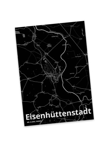 Mr. & Mrs. Panda Postkarte Eisenhüttenstadt mit Spruch in Keine Angabe