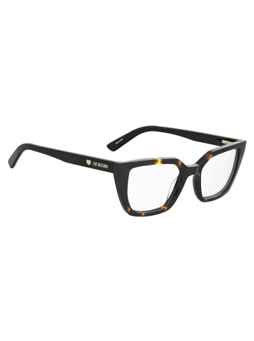 Love Moschino Damen Optische Fassungen Rechteck Braun