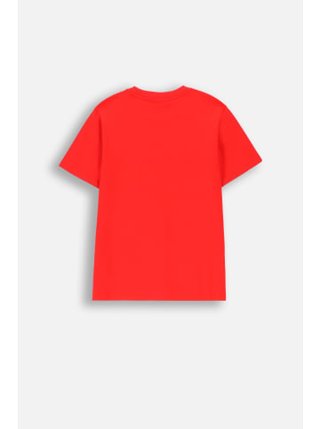 Coccodrillo T-Shirt mit kurzen Ärmeln in rot