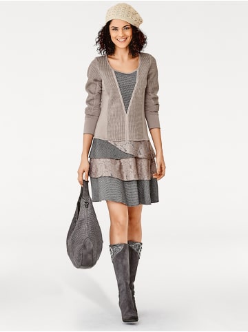 Heine Jerseykleid in taupe