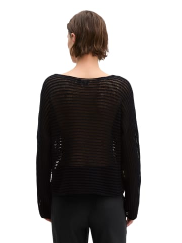 Marc O'Polo Ajour-Pullover relaxed in Schwarz