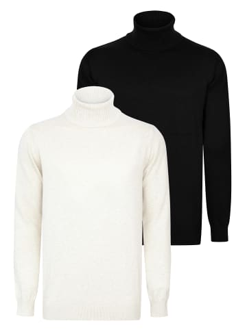 Felix Hardy Pullover in Ecru-Schwarz