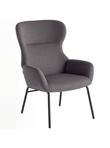 HOMCOM Ohrensessel-74,5L x 70B x 103,5H cm-Dunkelgrau