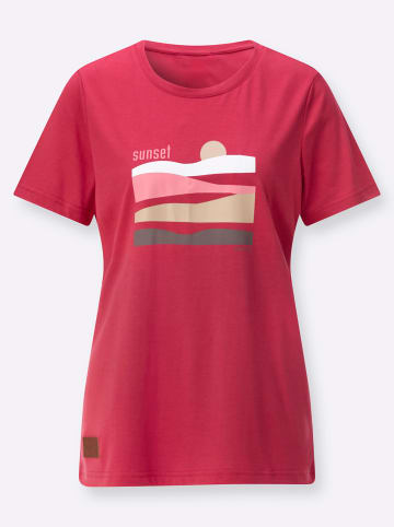 WITT WEIDEN Kurzarm-Shirt in erdbeere-sand