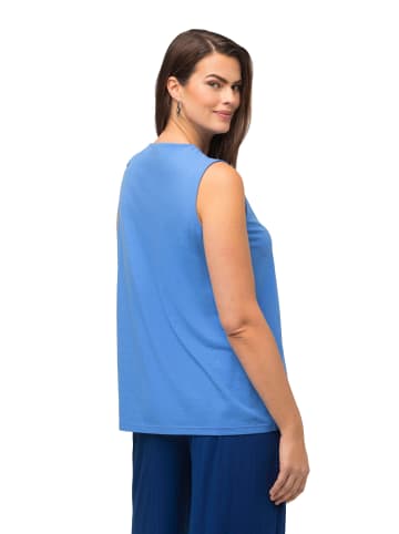 Ulla Popken Strick-Top in stahlblau