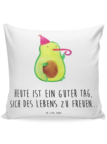 Mr. & Mrs. Panda kissen bedruckt Avocado Feier mit Spruch in Weiß