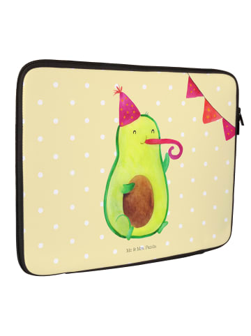 Mr. & Mrs. Panda Laptoptasche Avocado Party ohne Spruch in Gelb Pastell