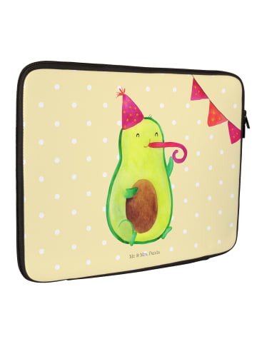 Mr. & Mrs. Panda Notebook Tasche Avocado Party ohne Spruch in Gelb Pastell