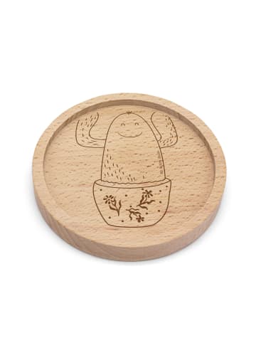 Mr. & Mrs. Panda Untersetzer Kaktus Happy ohne Spruch in Transparent