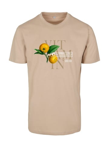 Mister Tee T-Shirts in Beige/Braun