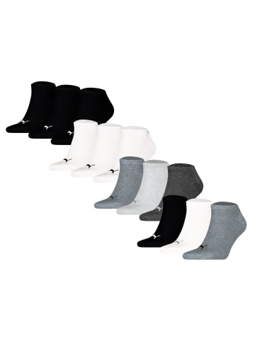 Puma Socken 12er Pack in Weiß/Schwarz/Grau/Schwarz/Weiß/Grau