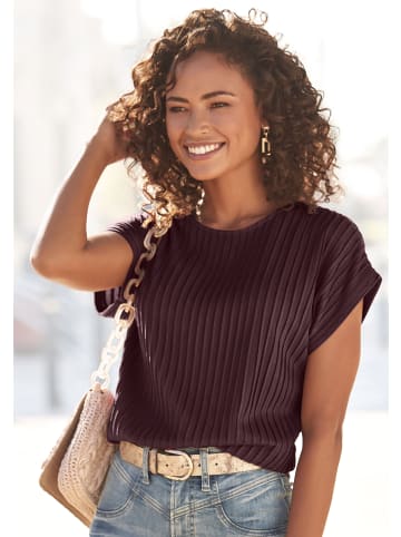 LASCANA T-Shirt in bordeaux