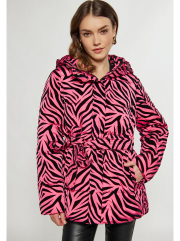 faina Steppjacke Mit Zebra-Print in Pink Zebra