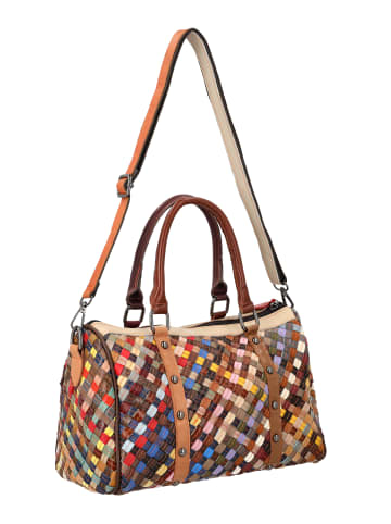 Usha Women Handbag in Blue Multicolor