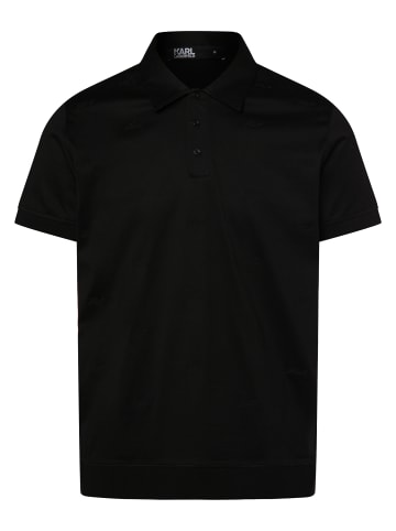 Karl Lagerfeld Poloshirt in schwarz