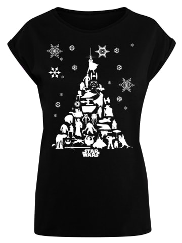 F4NT4STIC T-Shirt Star Wars Christmas Weihnachtsbaum in schwarz