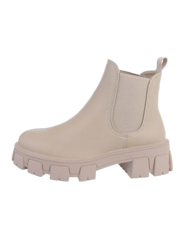 Ital-Design Stiefelette in Beige