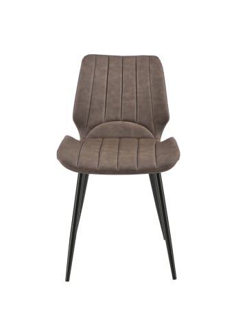en.casa 6er-Set Esszimmerstuhl Mendoza in Braun (H)77cm (B)57.5cm (T)46cm
