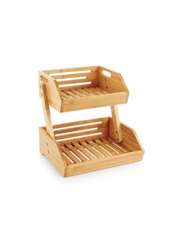 relaxdays Obst Etagere in Natur - (B)30 x (H)29 x (T)25 cm