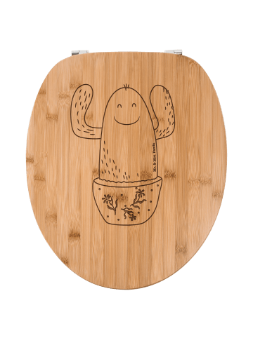 Mr. & Mrs. Panda WC Sitz Kaktus Happy ohne Spruch in Transparent