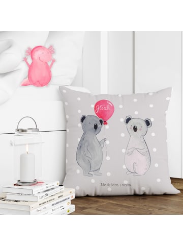 Mr. & Mrs. Panda kuschelkissen 40x40 Koala Luftballon ohne Spruch in Grau Pastell