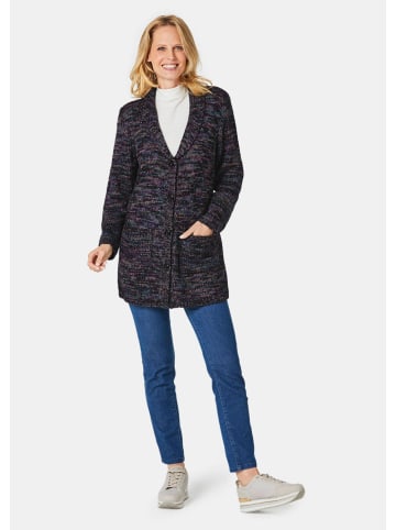 GOLDNER Kurzgröße:  Strickjacke Strickjacke in kaschierender Länge in bunt