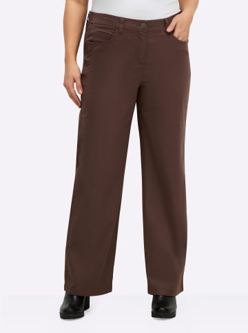 sheego 5-Pocket-Hose in schoko