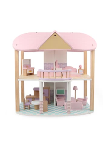 Coemo Puppenhaus Sandy Holz in Rosa