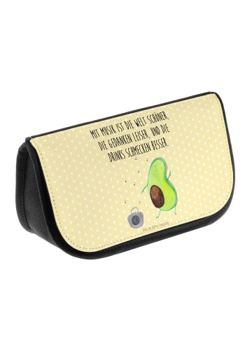 Mr. & Mrs. Panda Organizer Avocado Tanzen mit Spruch in Gelb Pastell