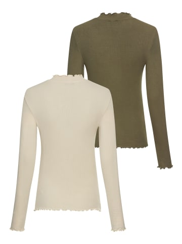 Laura Scott Longsleeve in sand+oliv