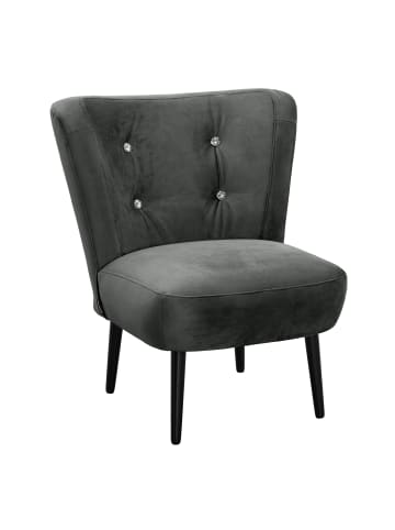 58 aufm Kessel COCKTAILSESSEL Kayleigh Samtvelours graphit