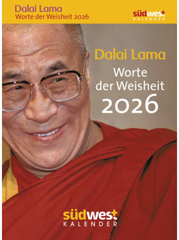 Südwest-Verlag Kalender - Dalai Lama - Worte der Weisheit 2026  - Tagesabreißkalender zu