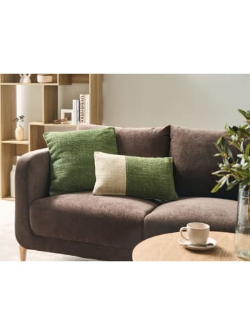 Beliani 2er-Set Dekokissen ANISOPTERA in Grün/Beige