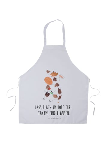 Mr. & Mrs. Panda Küchenschürze Kuh mit Spruch in Weiß