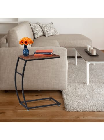 Beistelltisch in Braun/Schwarz - (B)47,5 x (H)58,5 x (T)25 cm