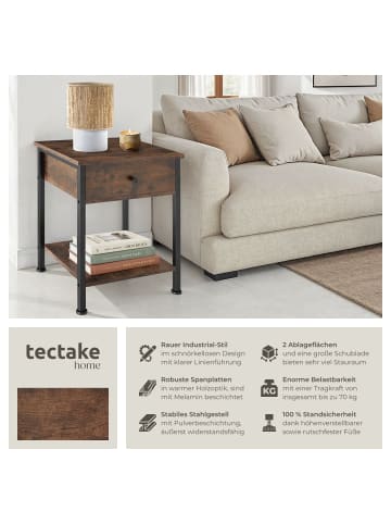 tectake Beistelltisch Bradford 40x40x55,5cm