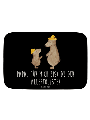 Mr. & Mrs. Panda Badvorleger Bären mit Hut mit Spruch in Schwarz