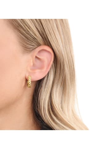 JOOP! Creolen Edelstahl, IP gold in Gold