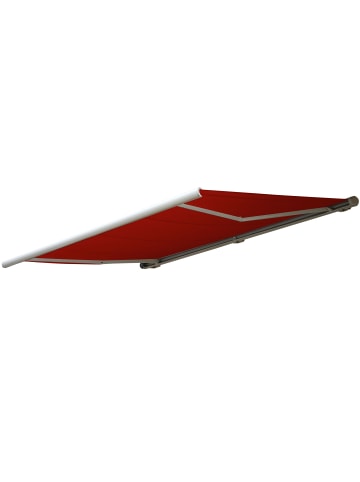 MCW Elektrische Kassettenmarkise H122, Polyester bordeaux-rot