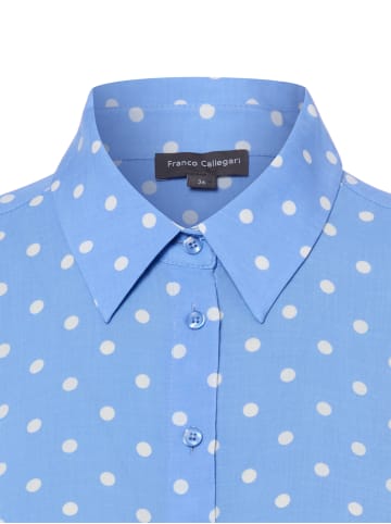Franco Callegari Bluse Debby in blau weiß - 0004