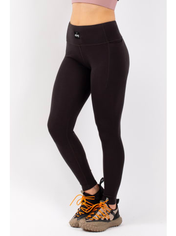 eivy Funktionstight Pocket Wool Rib Tights in Black