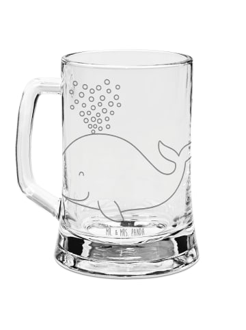 Mr. & Mrs. Panda Bierkrug Wal Konfetti ohne Spruch in Transparent