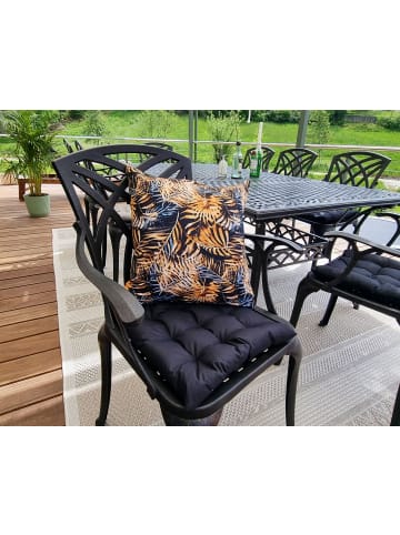 JACK Outdoor Dekokissen Motiv 45x45cm inkl. XXL Füllung in Blatt Gold