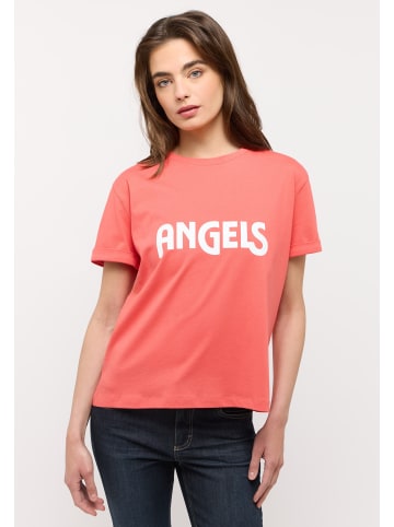 ANGELS  Rundhalsshirt T-Shirt Angels Logo Print in KORALLE