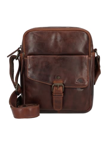 Greenburry Rugged Umhängetasche Leder 21 cm in brown