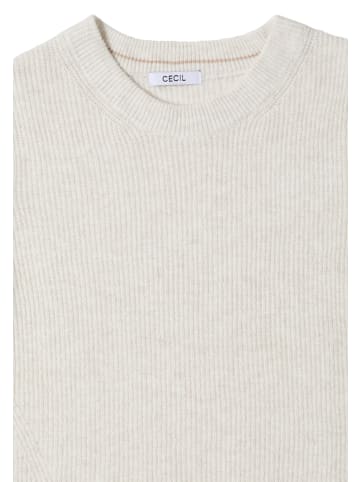 Cecil Pullover mit Strukturdetails in Beige