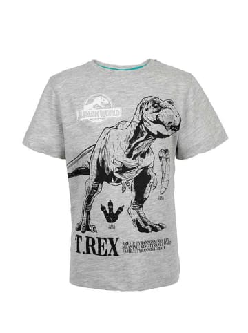 Jurassic World T-Rex Kinder Jungen Sommer Schlafanzug Shorty Pyjama-Set in Grau