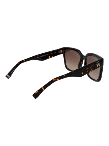 Tommy Hilfiger Frauen Sonnenbrille Quadratisch Schwarz